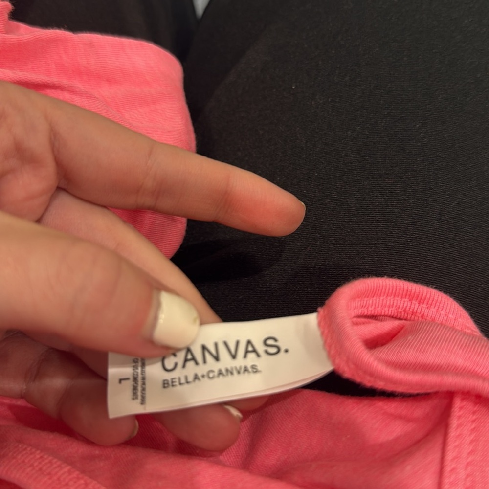 Bella Canvas Malibu pink Large NWOT Malibu drink L Pink Tank - Picture 12 of 12